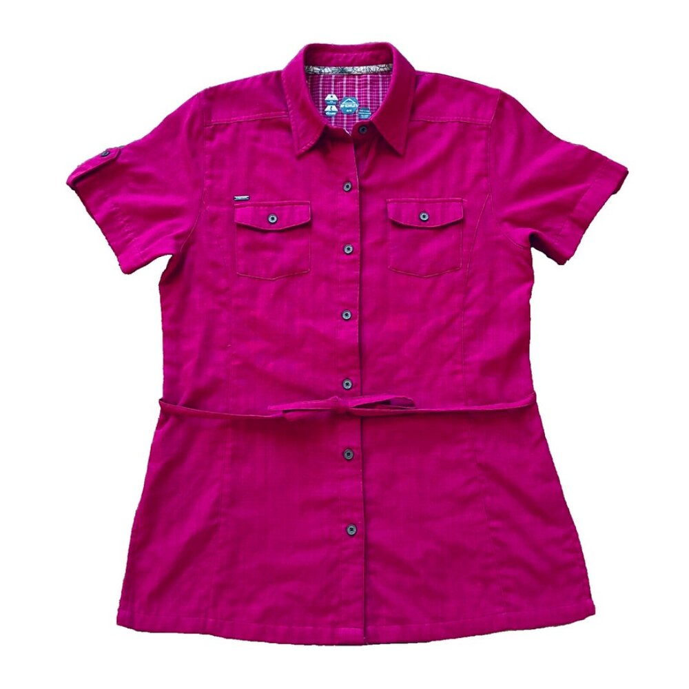 McKinley Doria Short Sleeve Shirt Top Sun Protect Dry Climate Travel Hiking